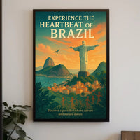 Experience The Heartbeat Of Brazil Poster