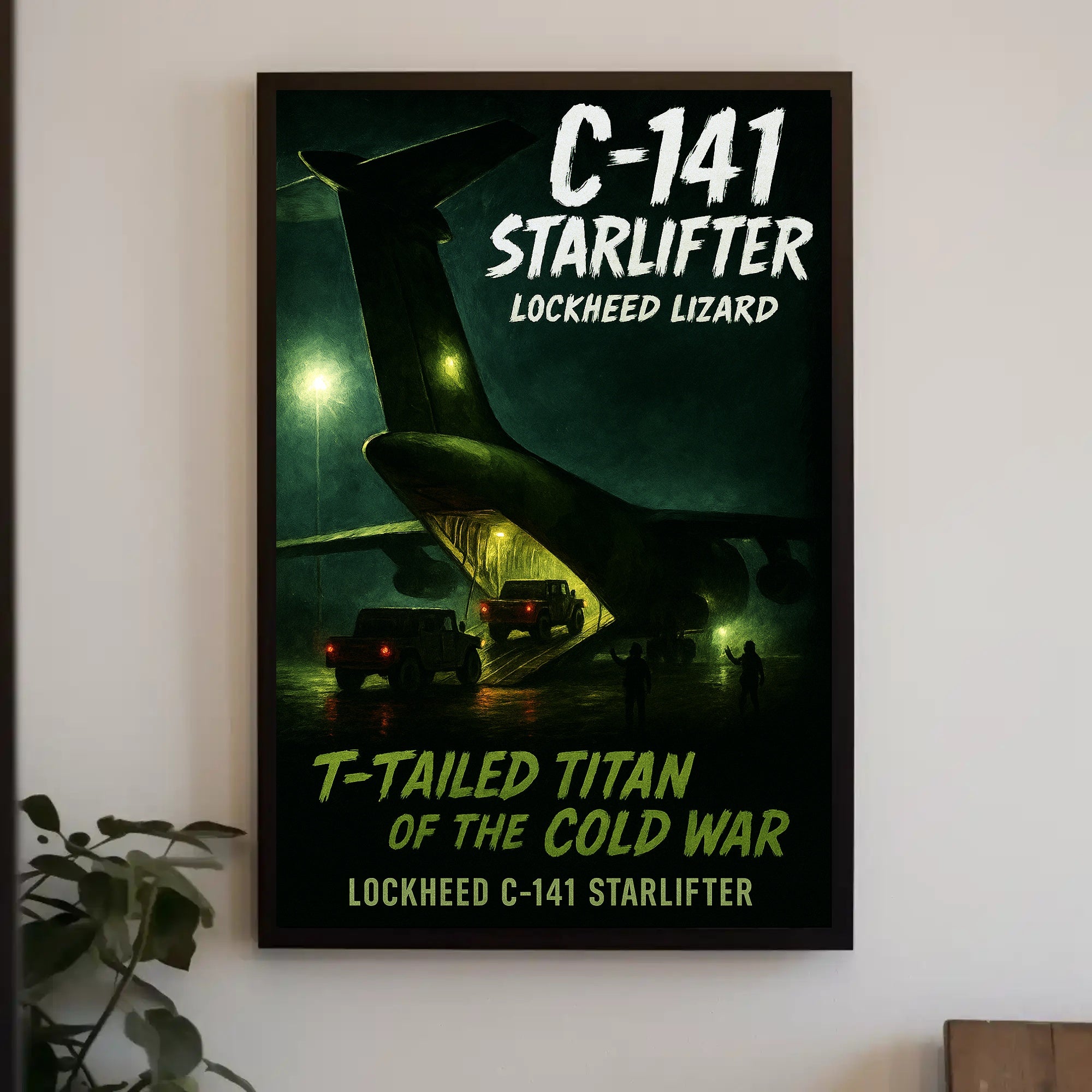 Lockheed C-141 Starlifter T-Tailed Titan Poster PosterGoat