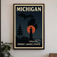 Michigan Great Lakes State Poster PosterGoat