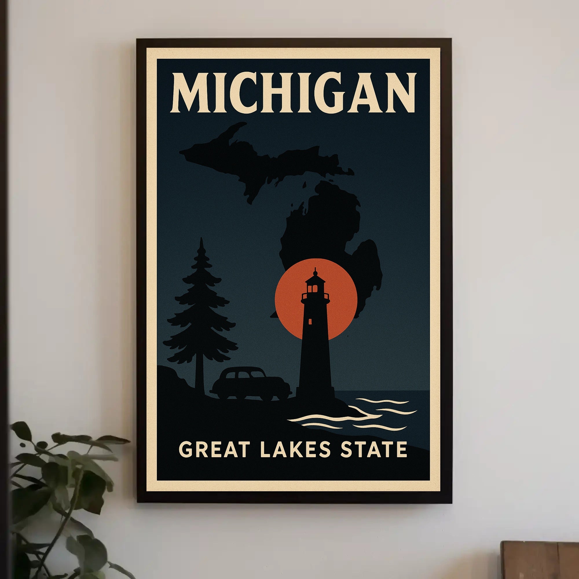 Michigan Great Lakes State Poster PosterGoat