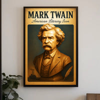 Mark Twain American Literary Icon Poster PosterGoat