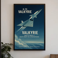 North American XB-70 Valkyrie Cold War Aviation Poster