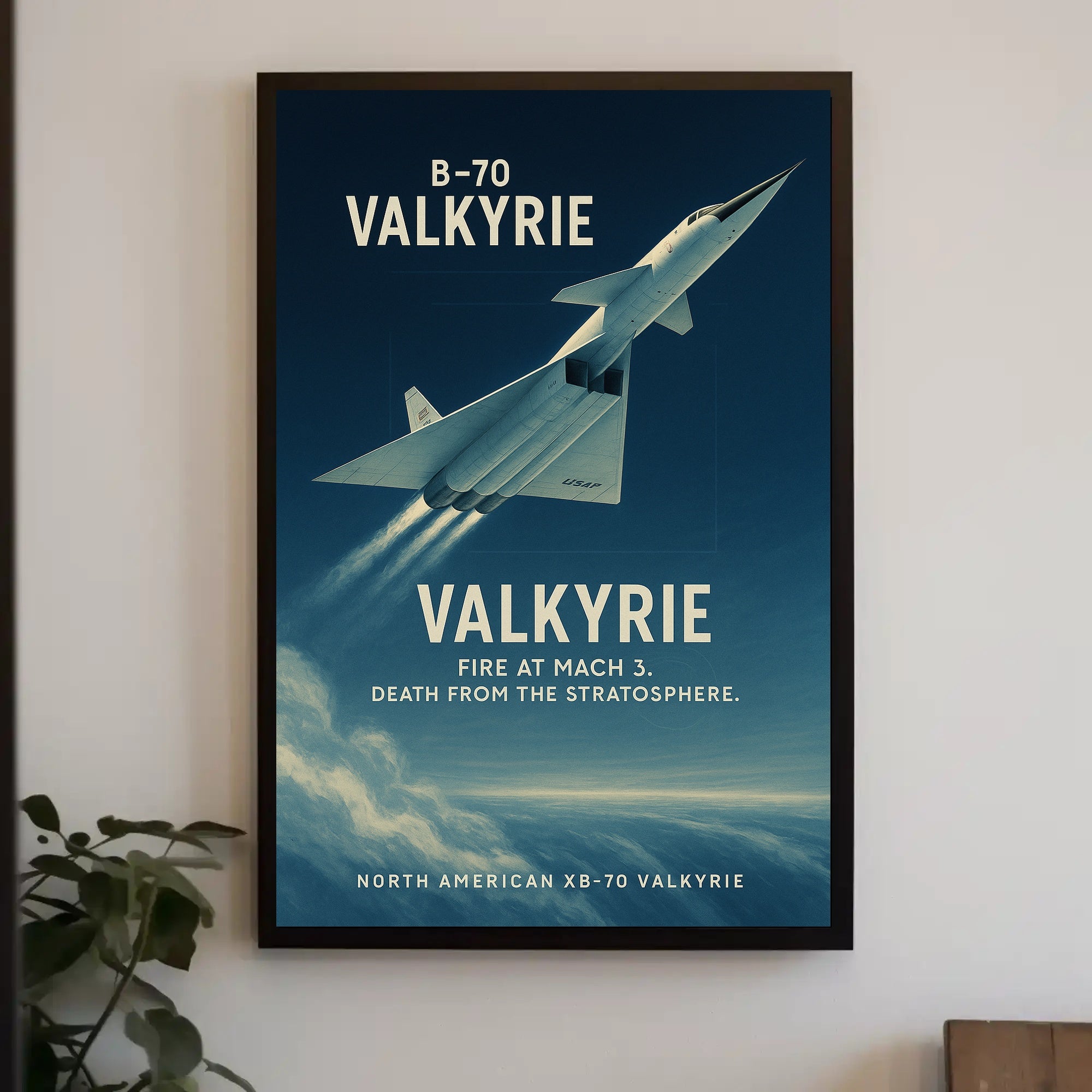North American XB-70 Valkyrie Cold War Aviation Poster