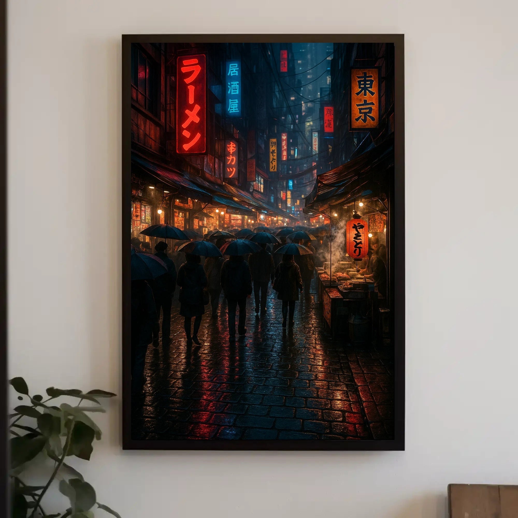 Neon Tokyo Street Vibes: Urban or Cityscape Poster