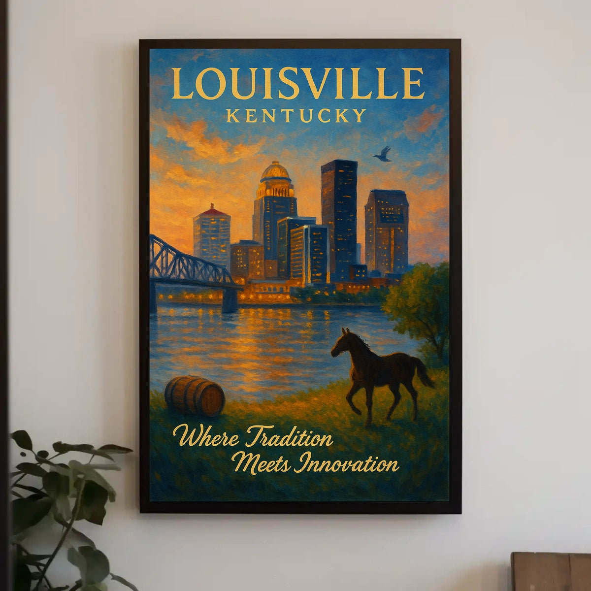Louisville, Kentucky Where Tradition Meets Innovation Poster