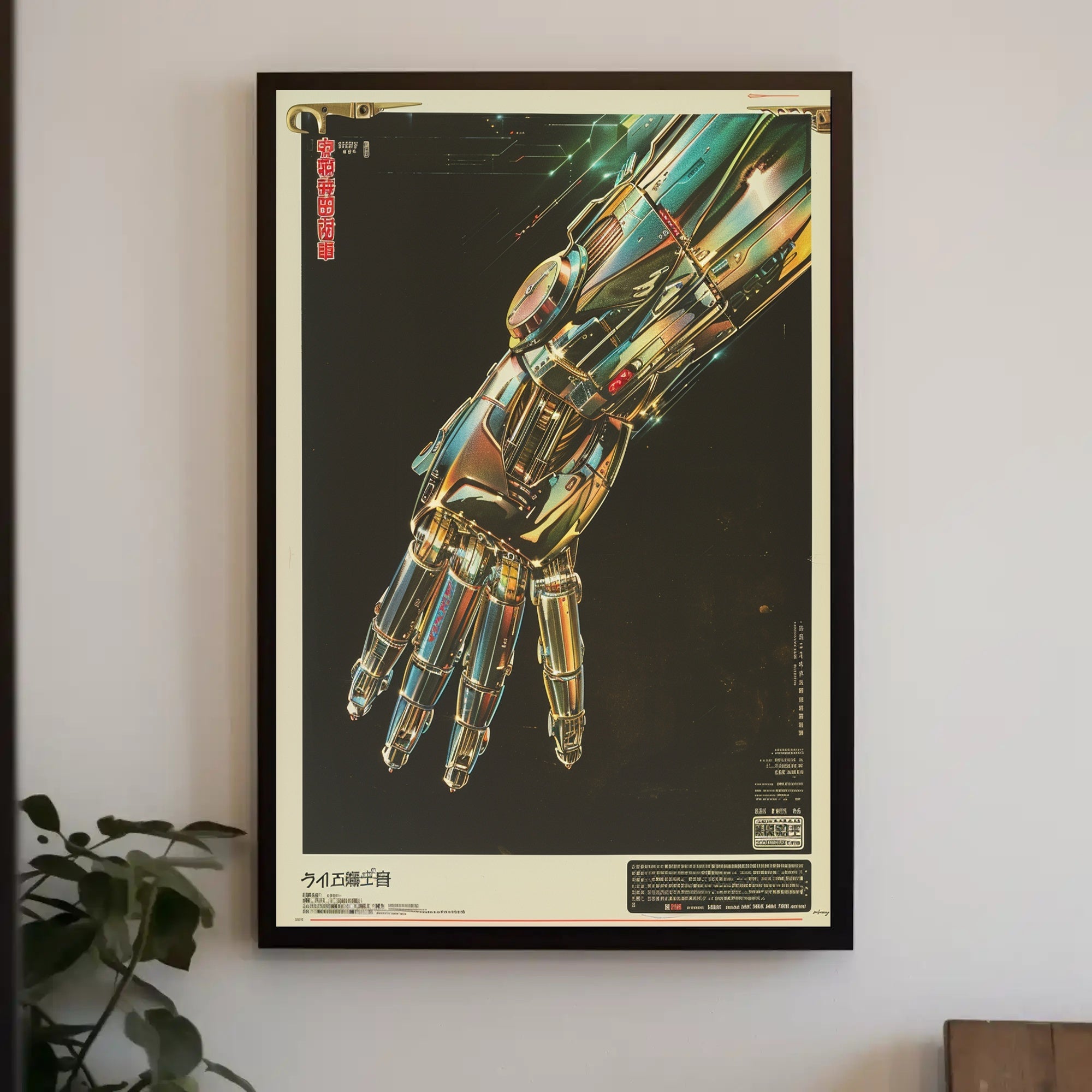 Futuristic Robotic Hand Art Print Poster for Home Decor PosterGoat