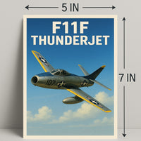 F11F Thunderjet Poster PosterGoat