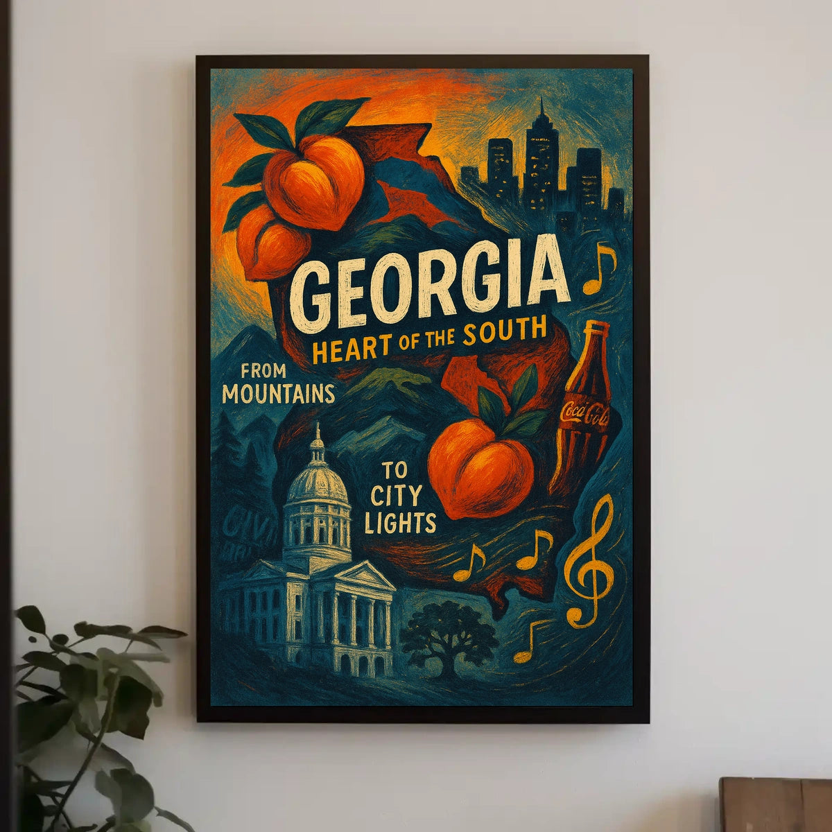 Georgia Heart Of The South Poster