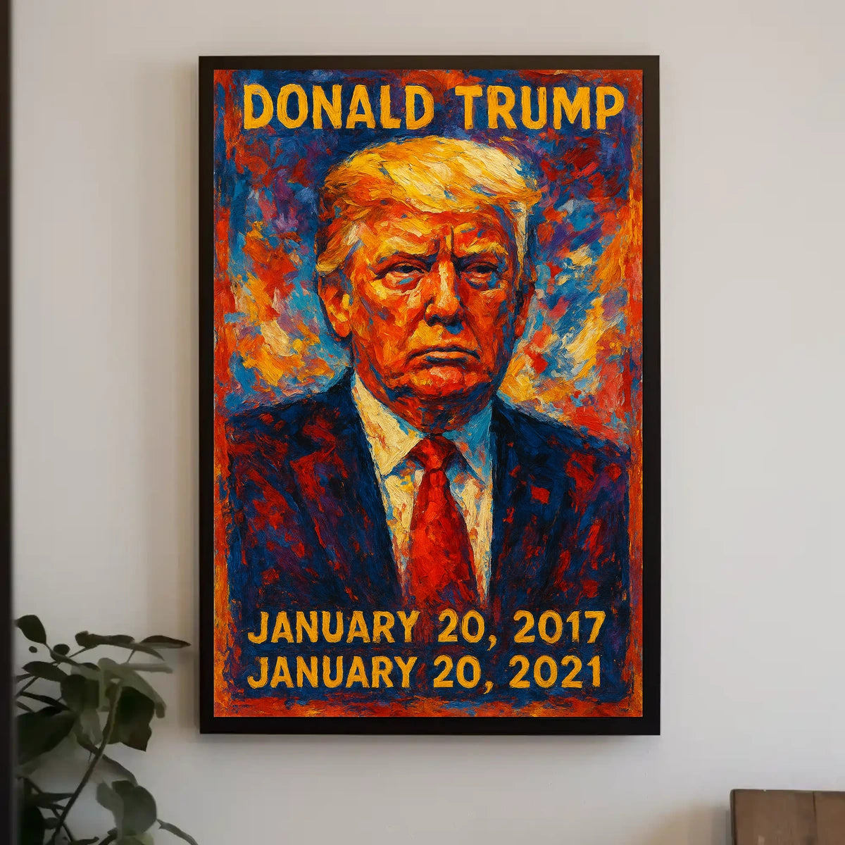Donald Trump 45th President of the United States Glitch Hop Art Poster