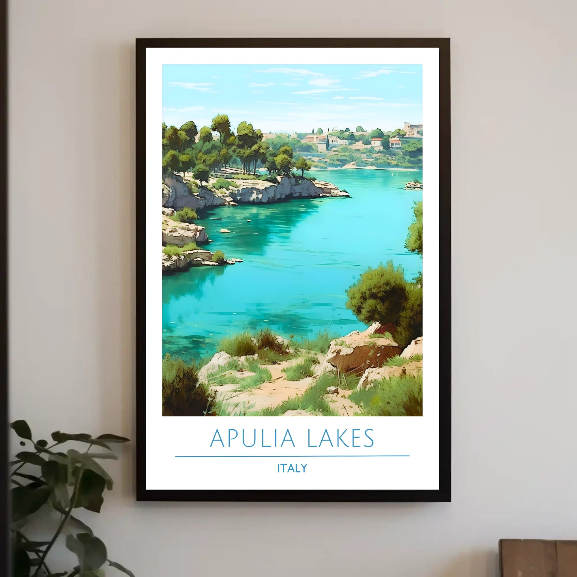 Apulia Lakes, Italy Poster
