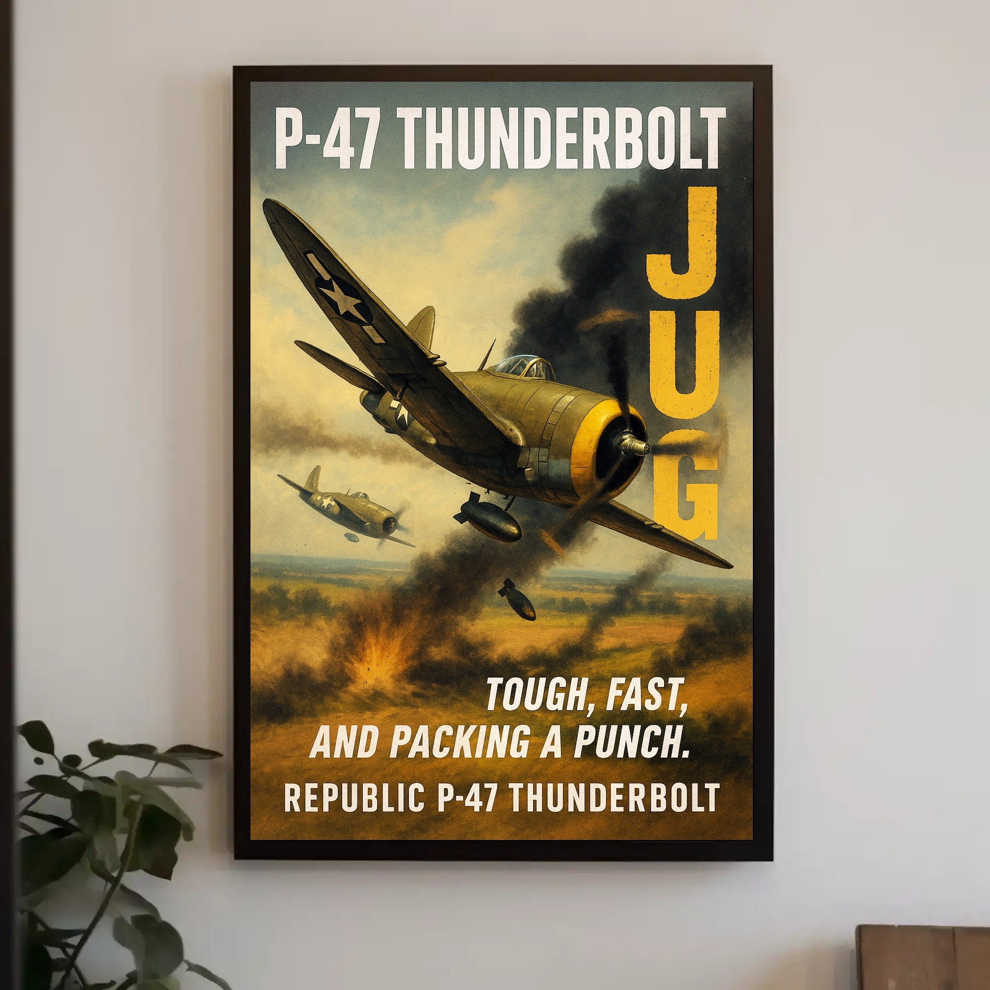 Republic P-47 Thunderbolt The Jug Poster PosterGoat