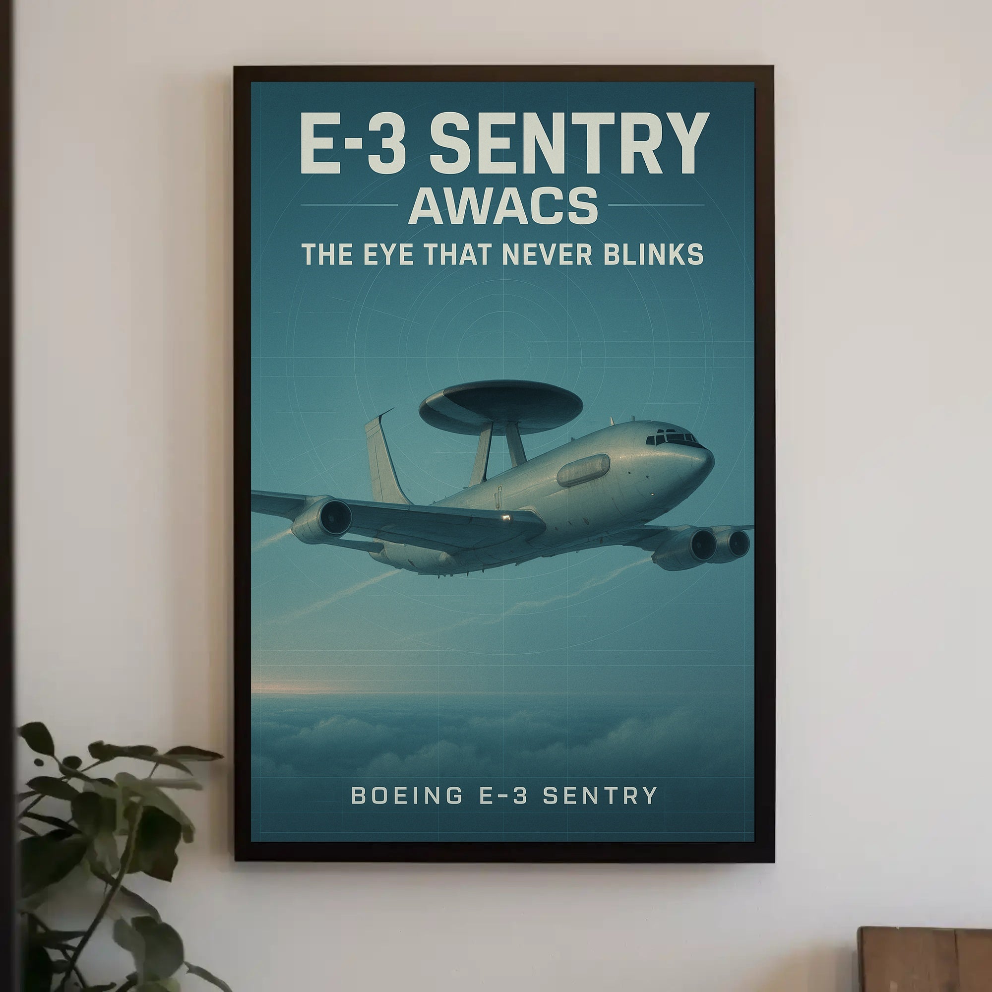 Boeing E-3 Sentry AWACS Military Recruitment Poster