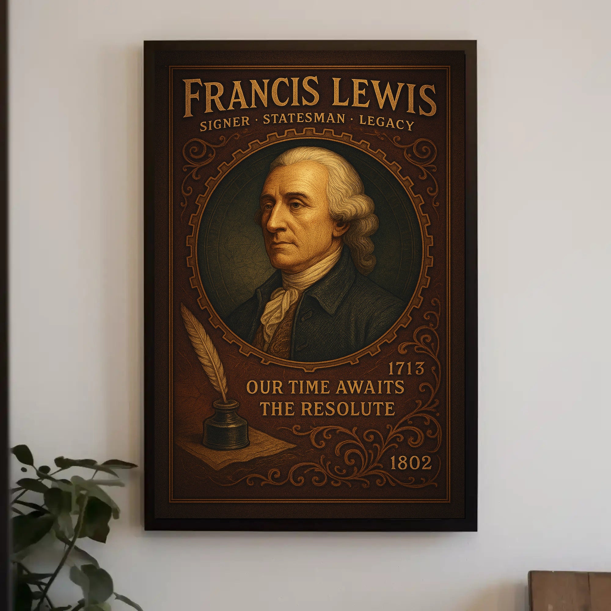 Francis Lewis Signer, Statesman, Legacy Poster PosterGoat