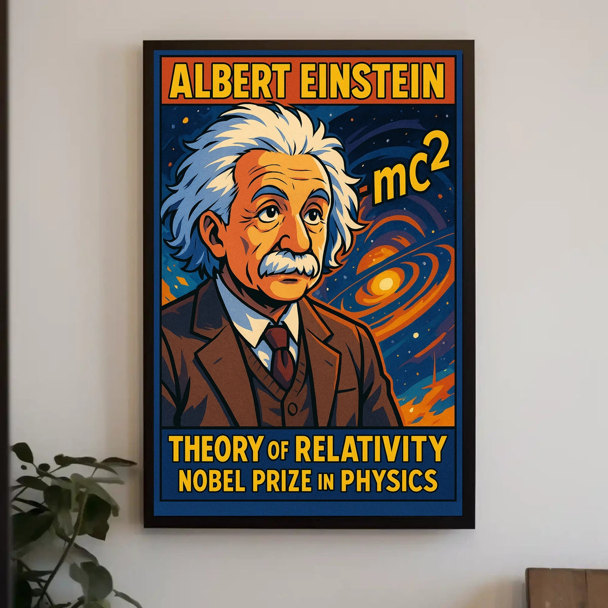 Einstein Relativity Collectors Vintage Poster