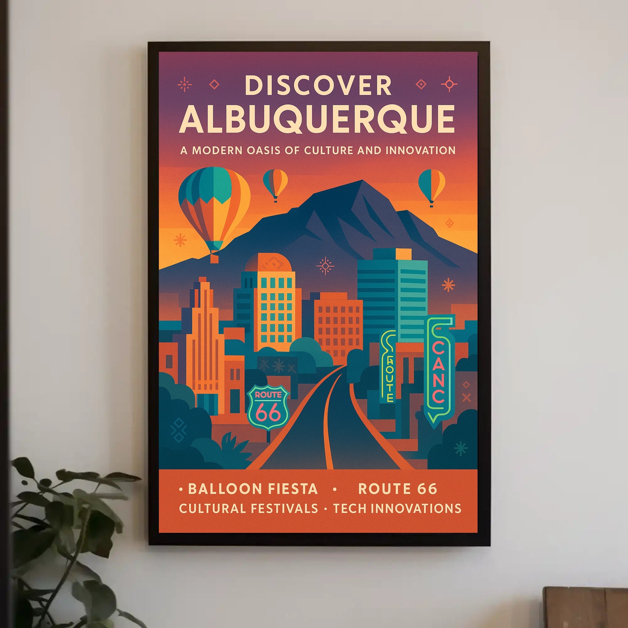 Discover Albuquerque Poster PosterGoat