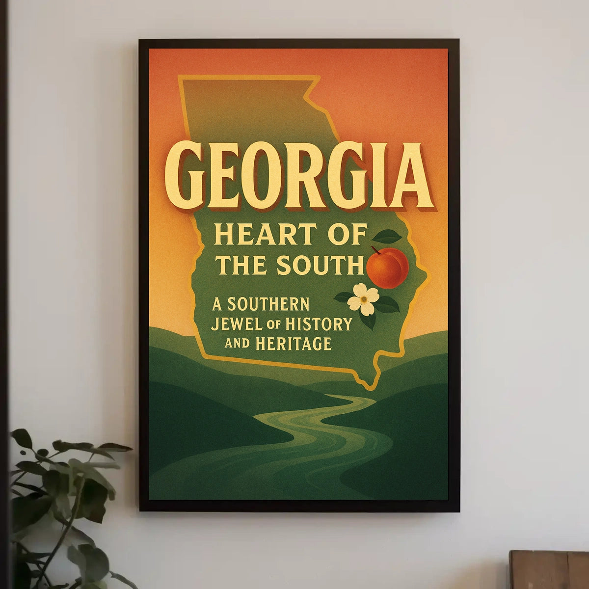 Georgia Heart Of The South Poster
