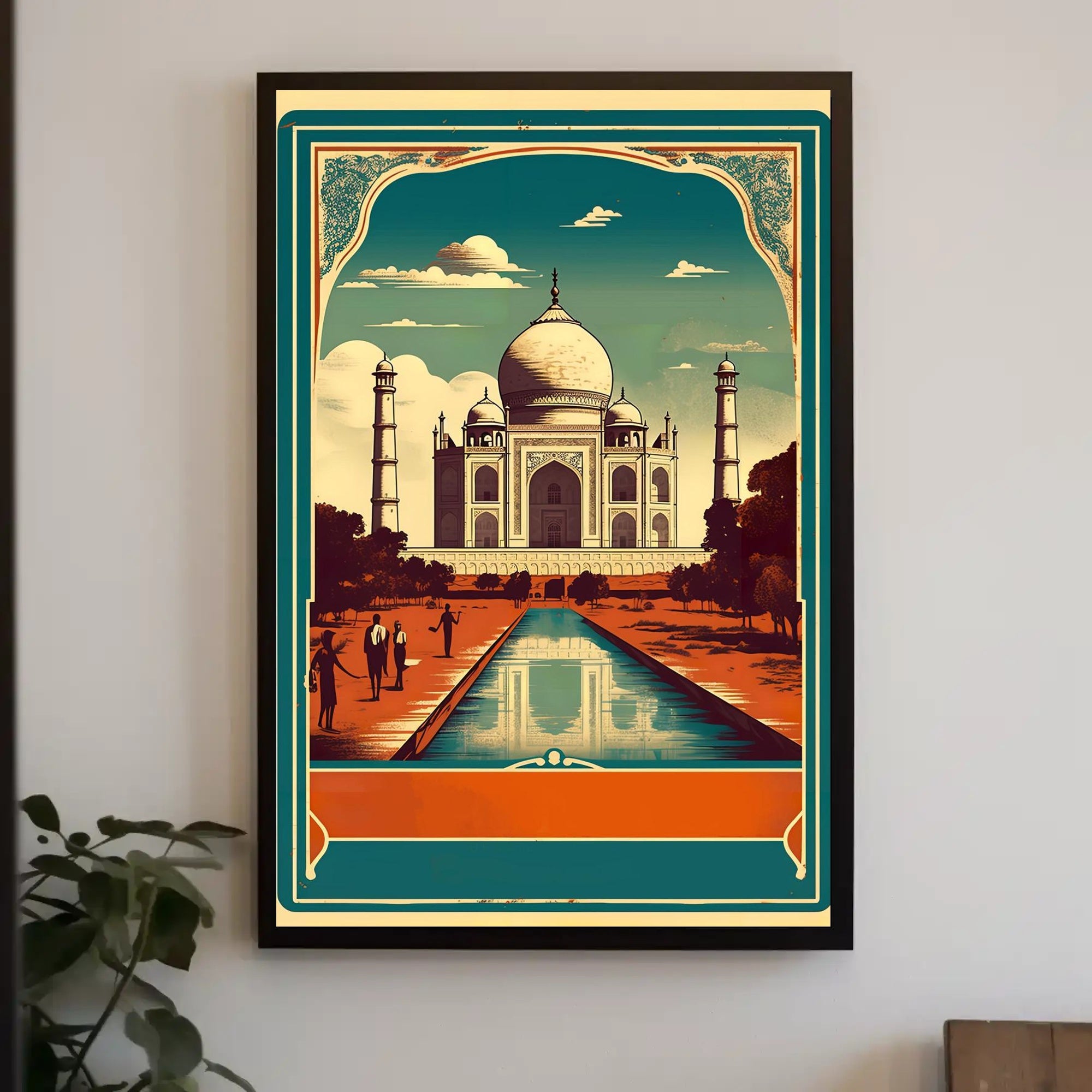 Vintage Taj Mahal Poster