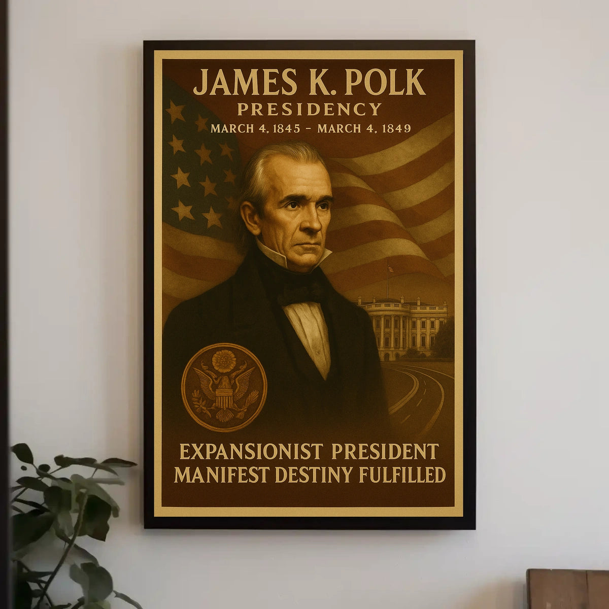 James K. Polk Leadership Historical or Presidential Poster