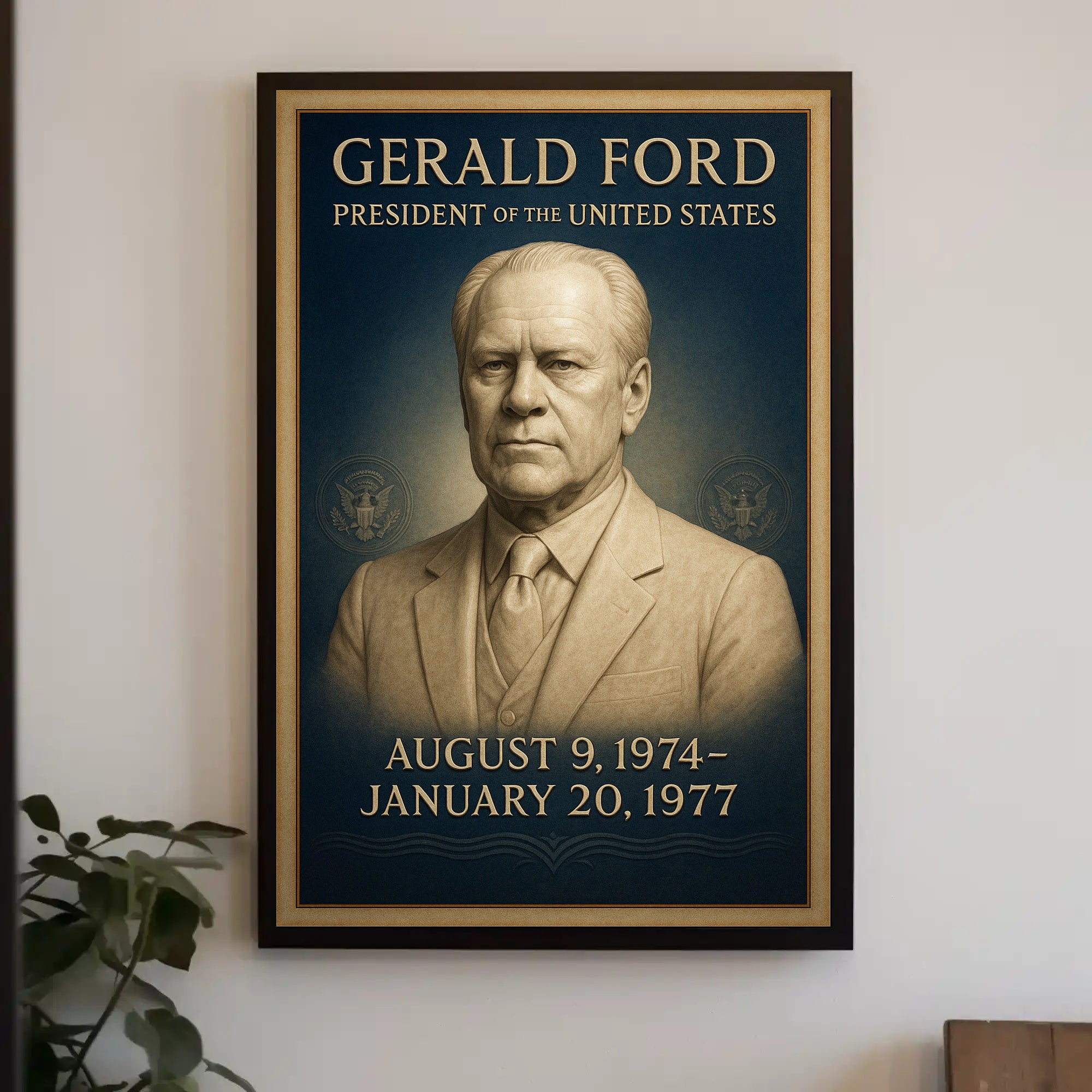 Gerald Ford โ President of the United States Poster PosterGoat