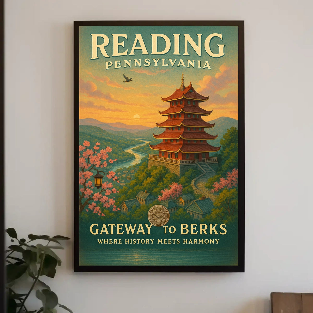 Reading, Pennsylvania Gateway to Berks Poster