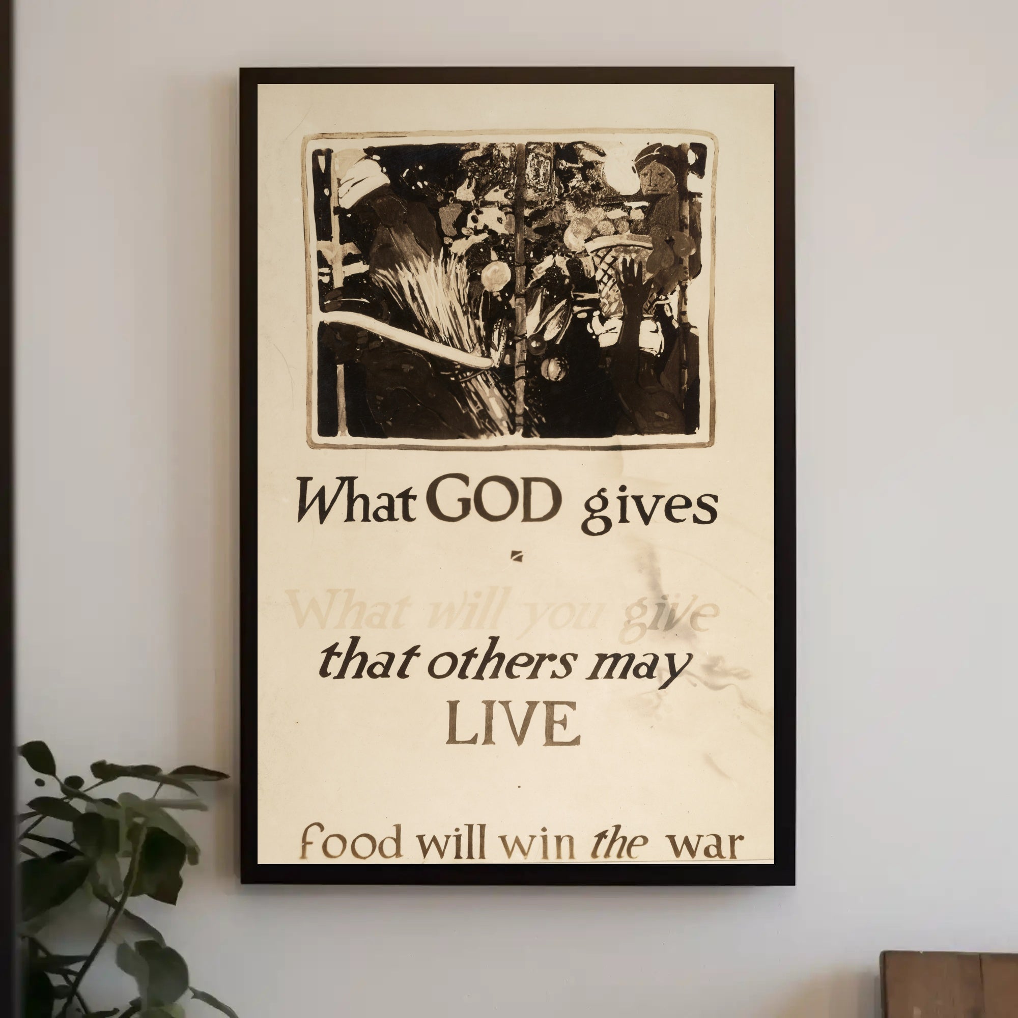 World War I Food Conservation Propaganda Poster PosterGoat