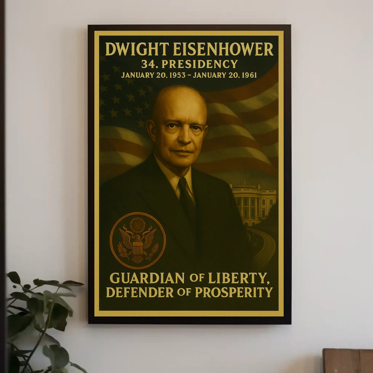 Dwight Eisenhower Term-Inspired Historical or Presidential Poster
