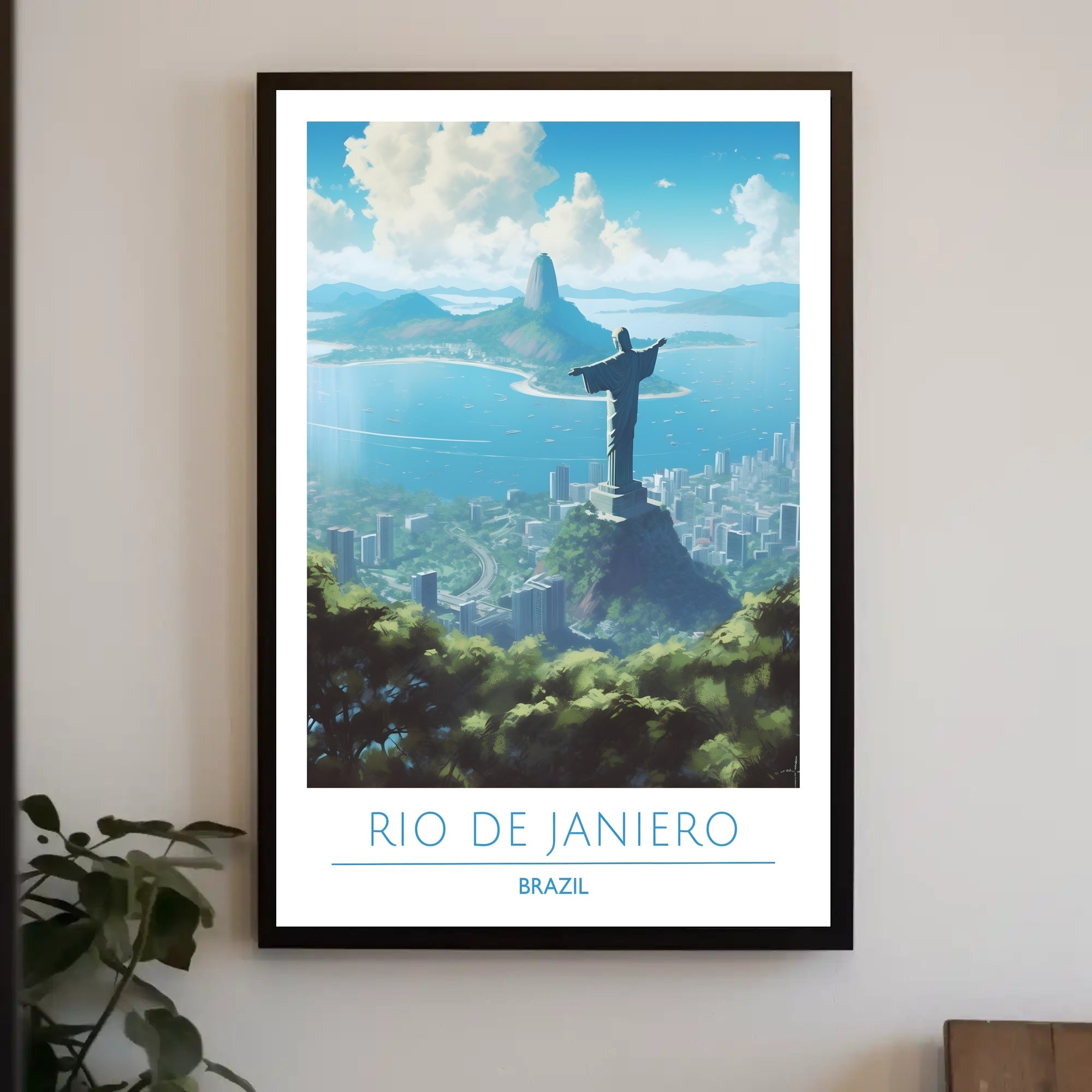 Rio de Janeiro Christ the Redeemer Travel Poster