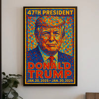 Trump 47th President Scenic Patriotic Poster