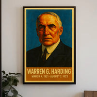 Harding Vintage Patriotic Leadership Poster