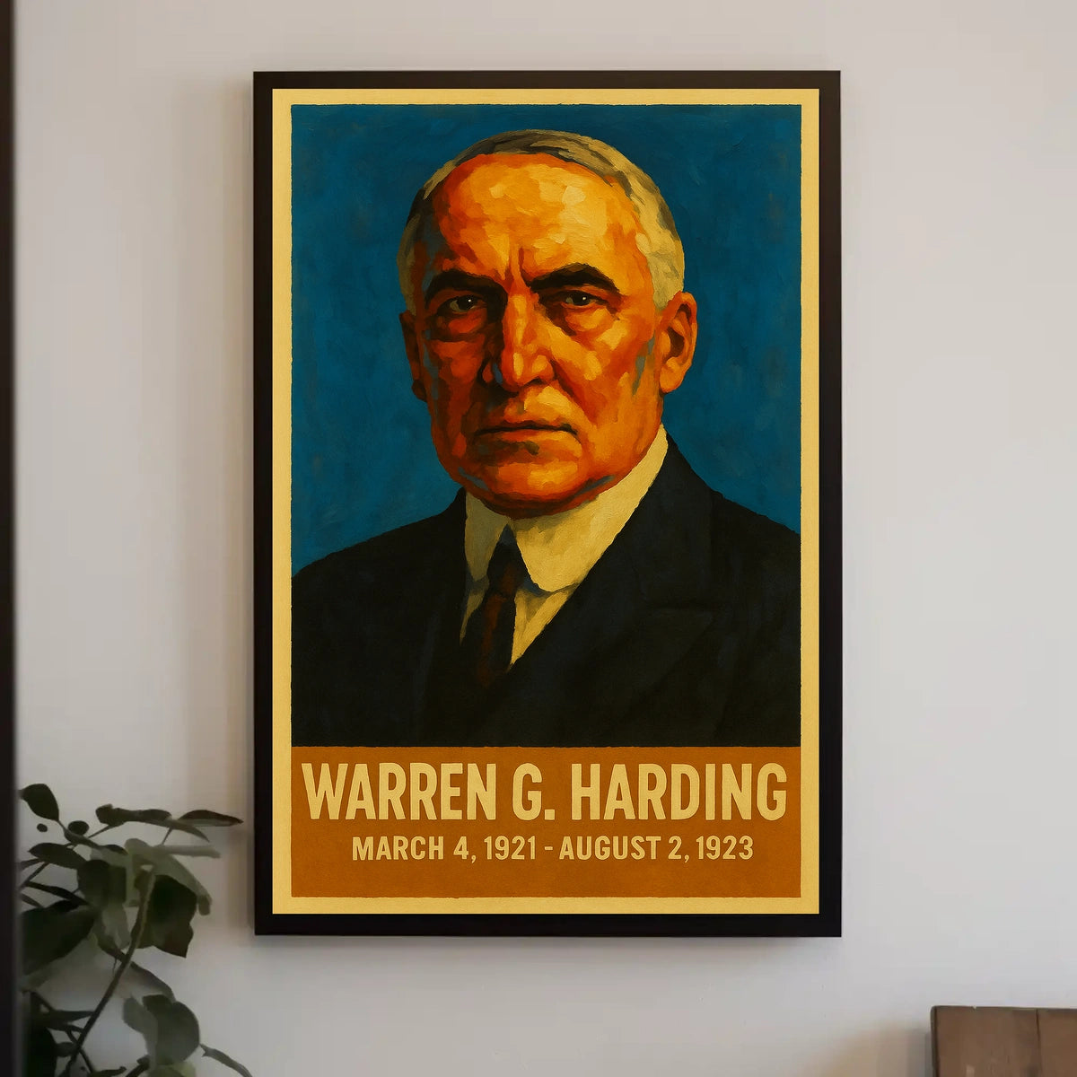 Harding Vintage Patriotic Leadership Poster