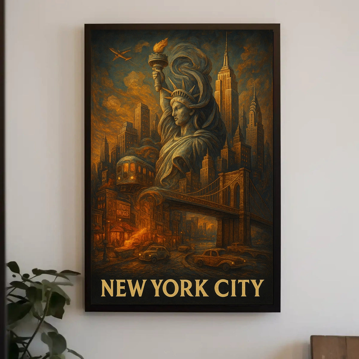 New York City Iconic Landmarks Poster