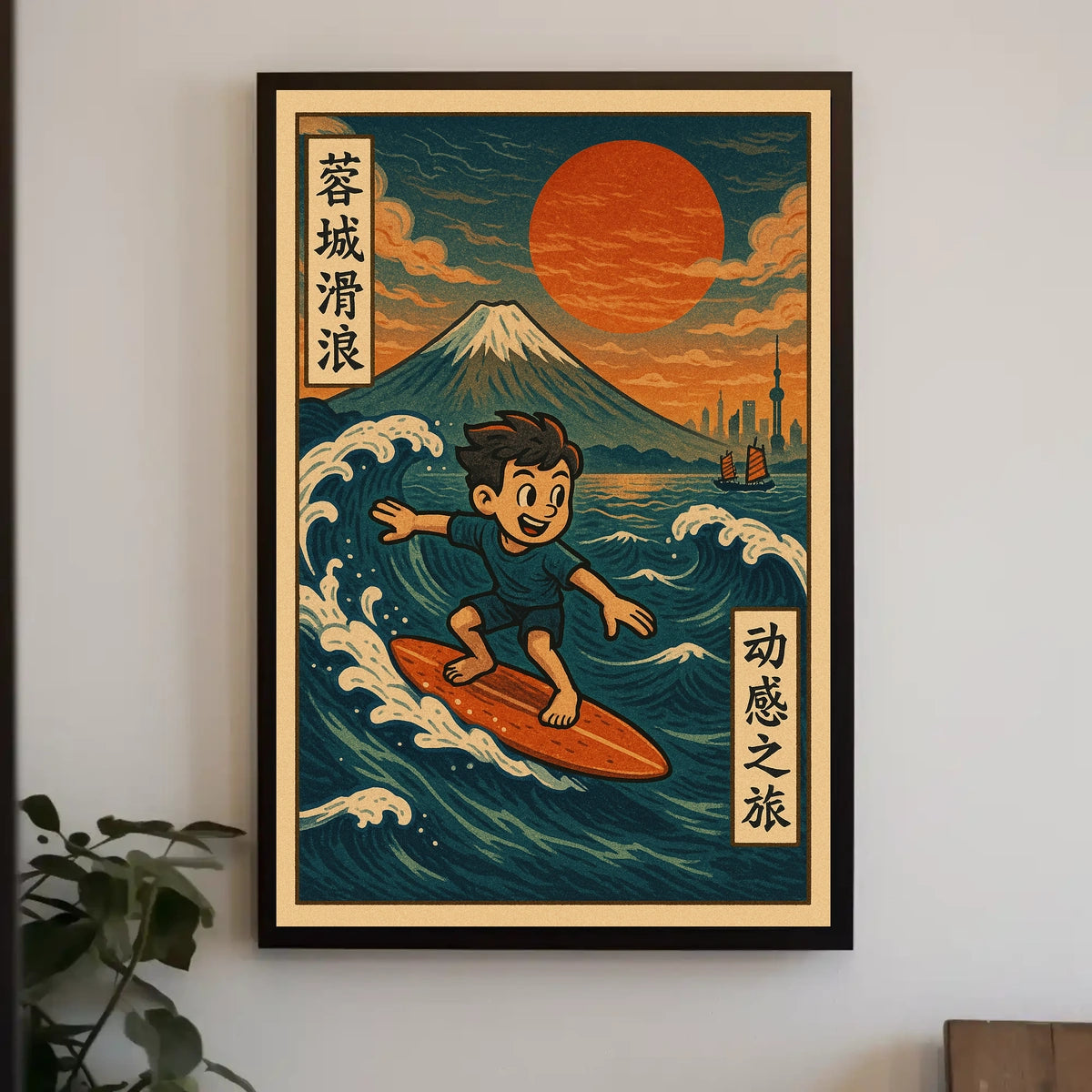 Surfing Adventure Poster