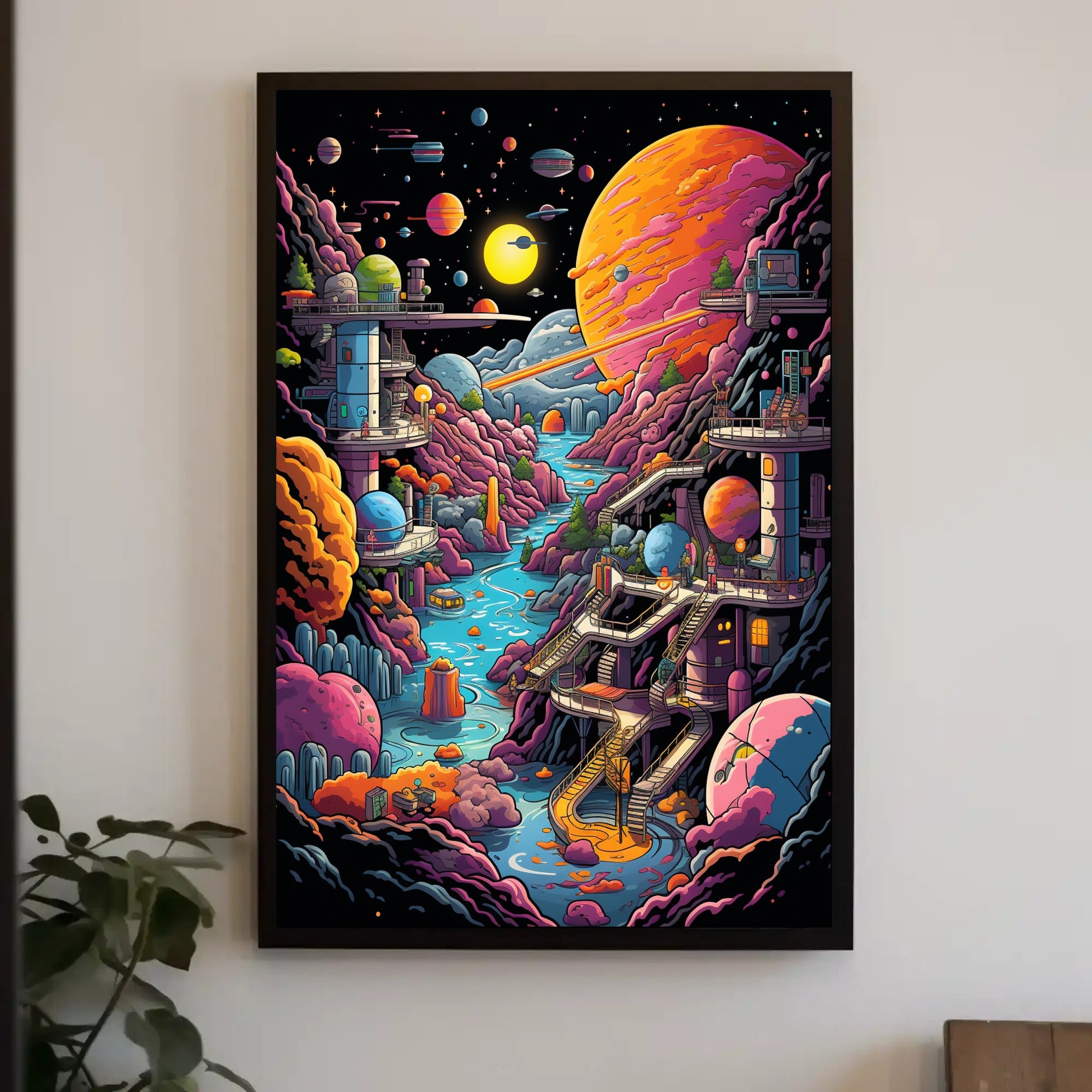 Cosmic Landscape Adventure Poster PosterGoat