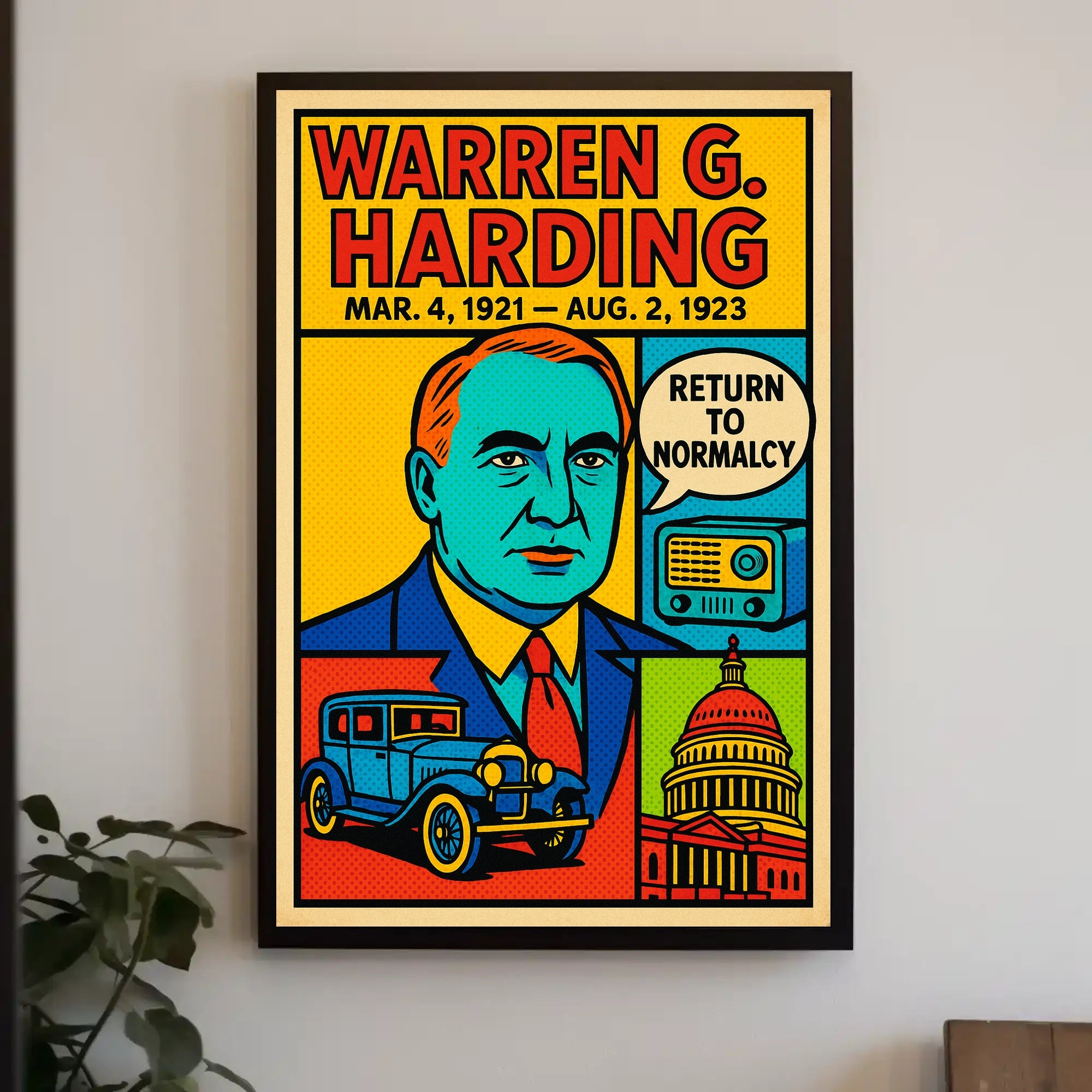 Warren G. Harding Return to Normalcy Poster PosterGoat