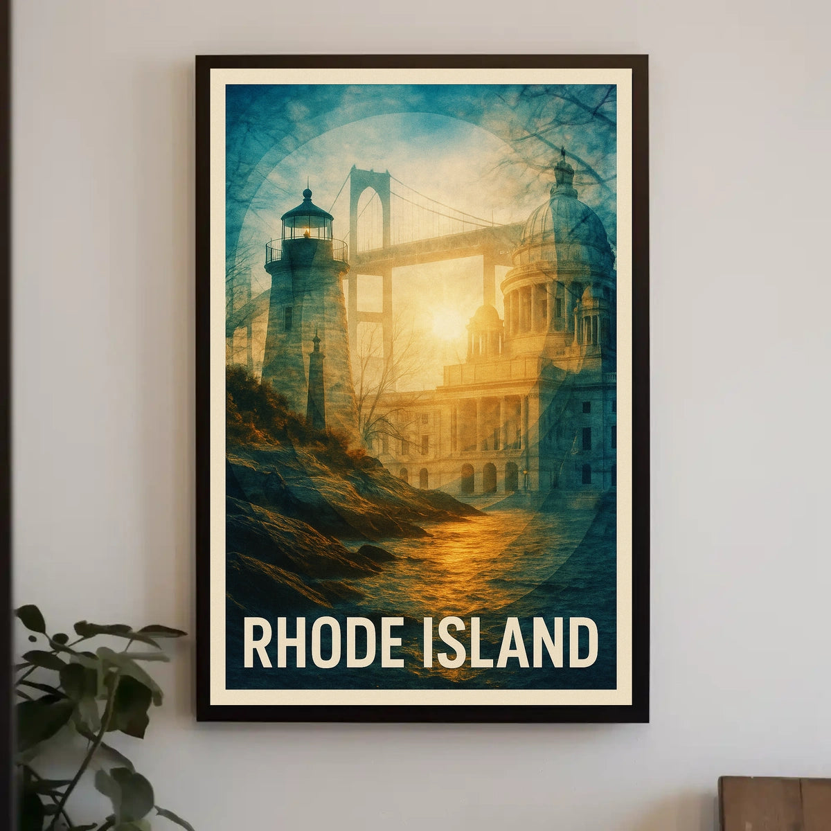 Rhode Island Scenic Montage Poster