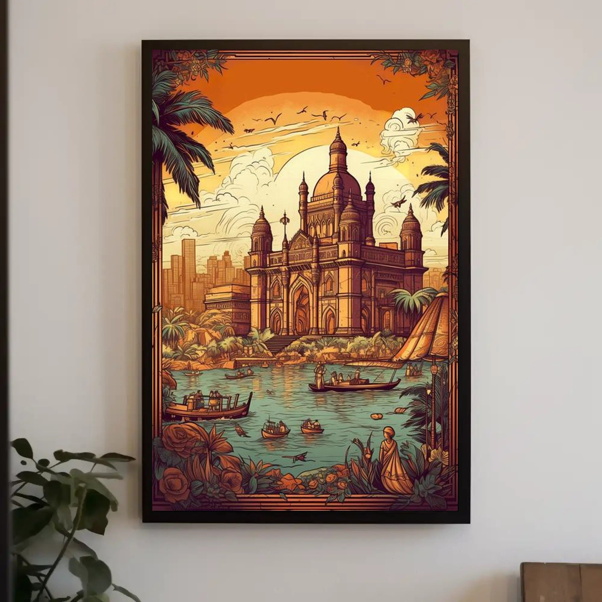 Majestic Sunset at the Gateway Poster