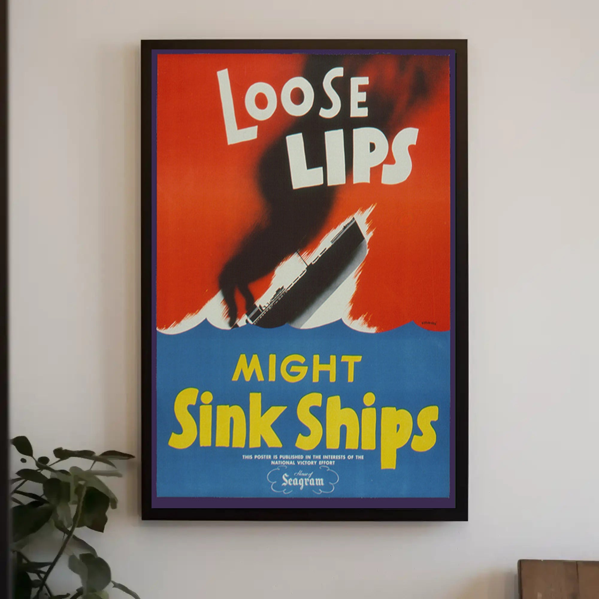Loose Lips Might Sink Ships Poster PosterGoat