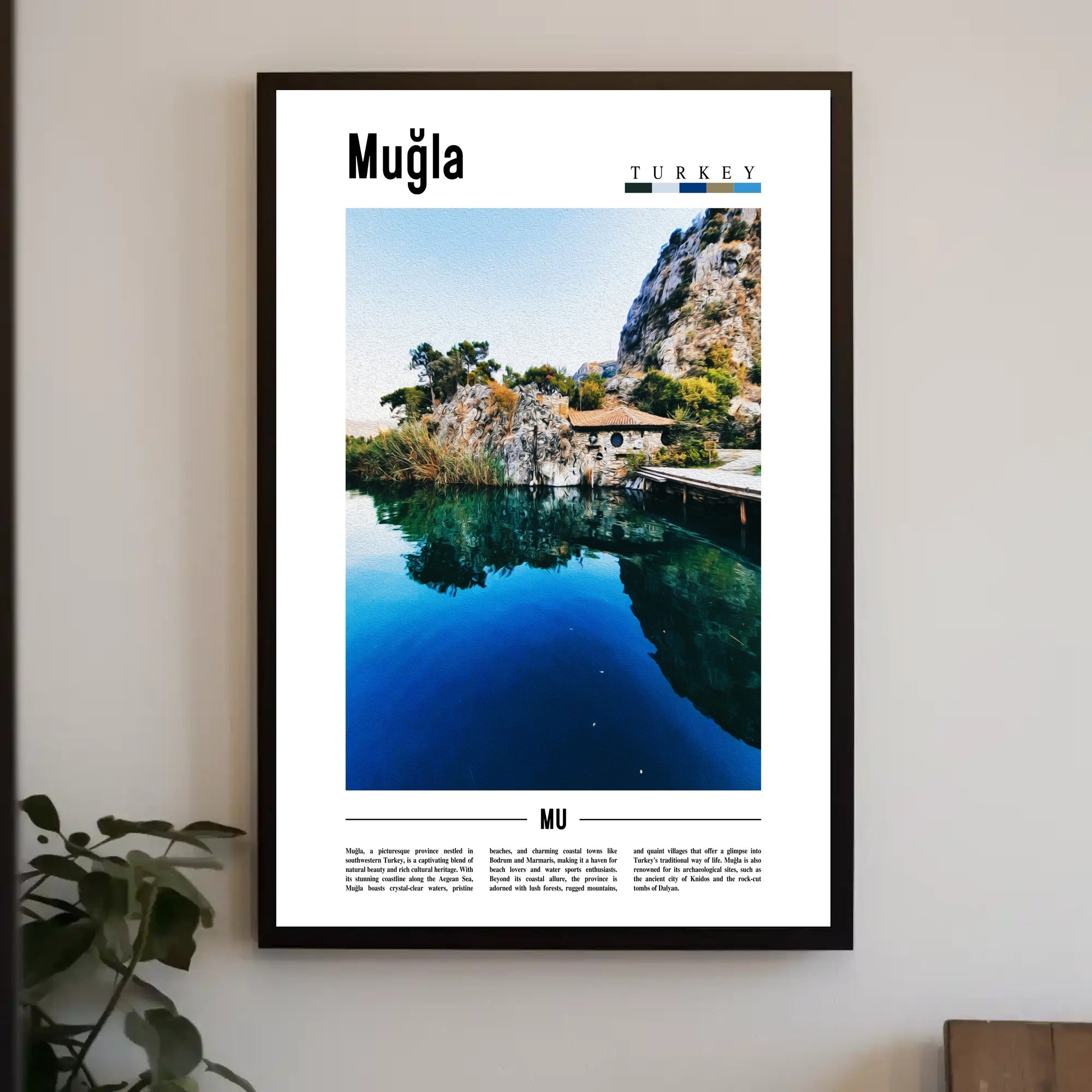 Muğla's Natural Beauty and Cultural Heritage Travel Poster PosterGoat