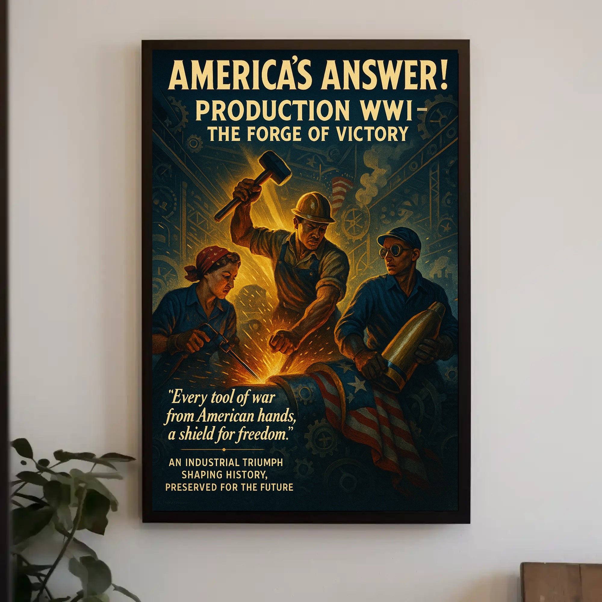 America's Answer: The Forge of Victory Poster