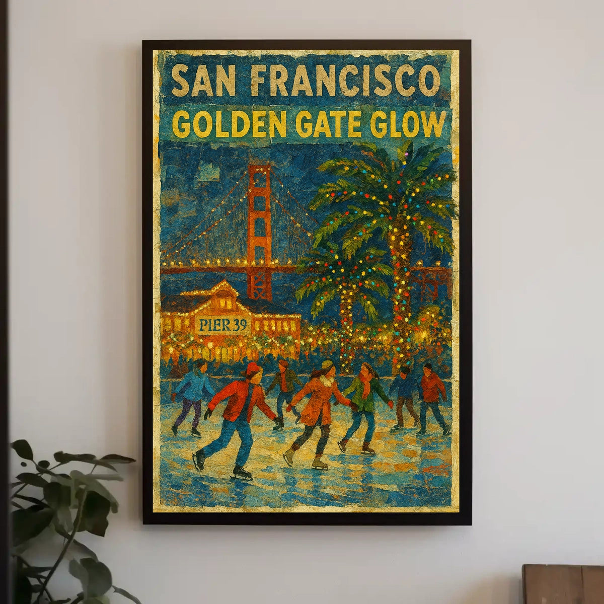San Francisco Golden Gate Glow Poster