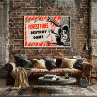 Forest Fire Warning Poster PosterGoat