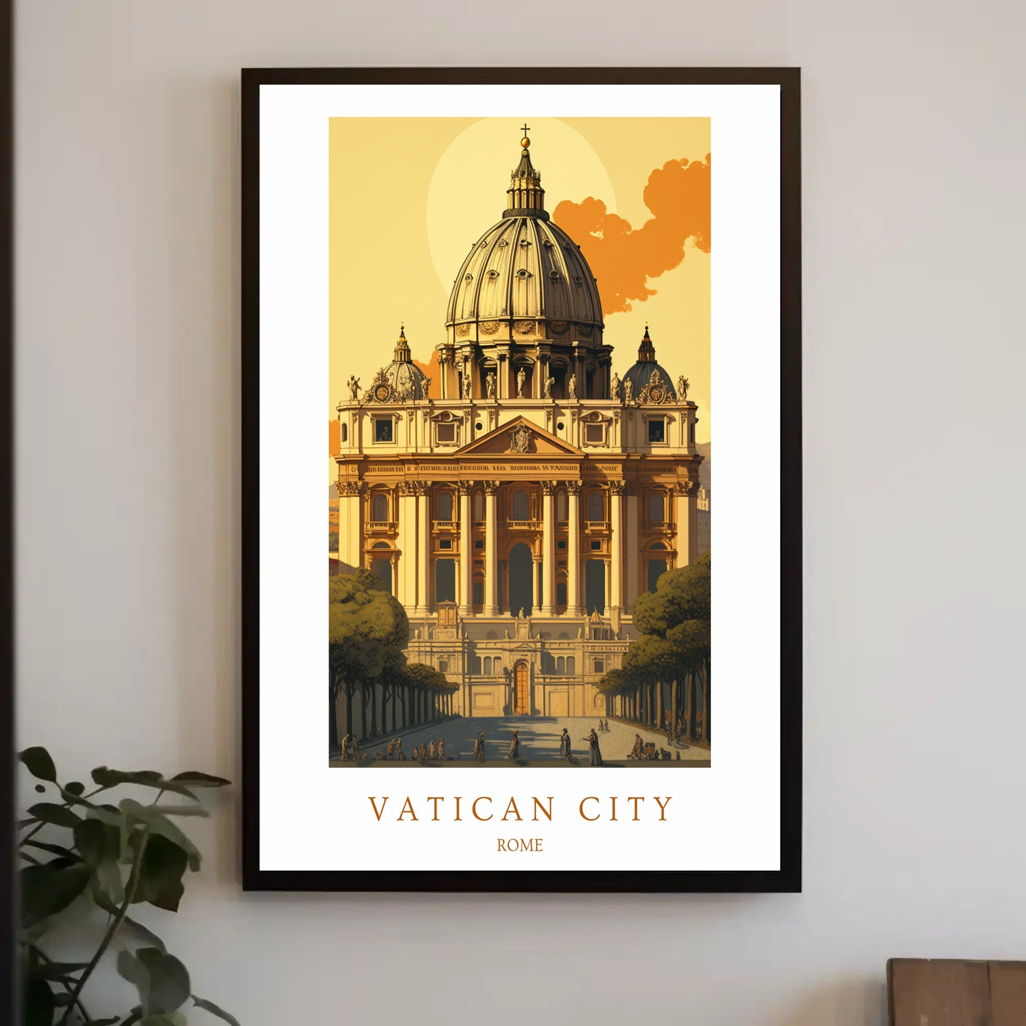 Vatican City Architectural Poster PosterGoat
