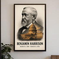 Benjamin Harrison 23rd President of the United States Reflections Poster