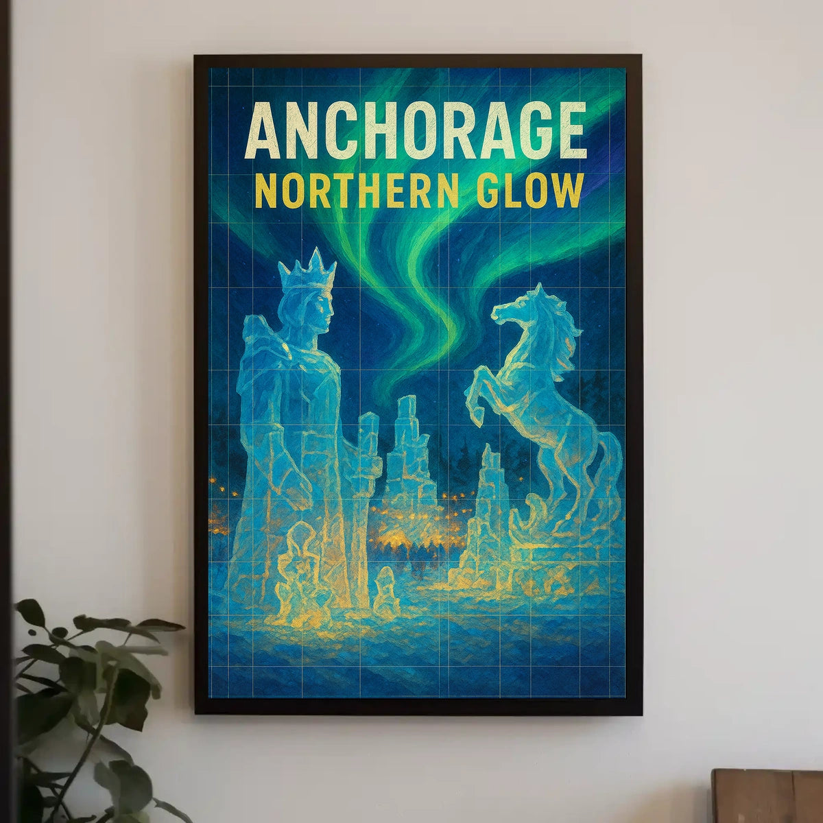 Anchorage Northern Glow Poster