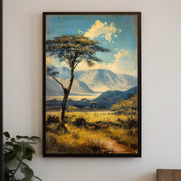 Vintage Architectural Landmarks Art Deco Poster