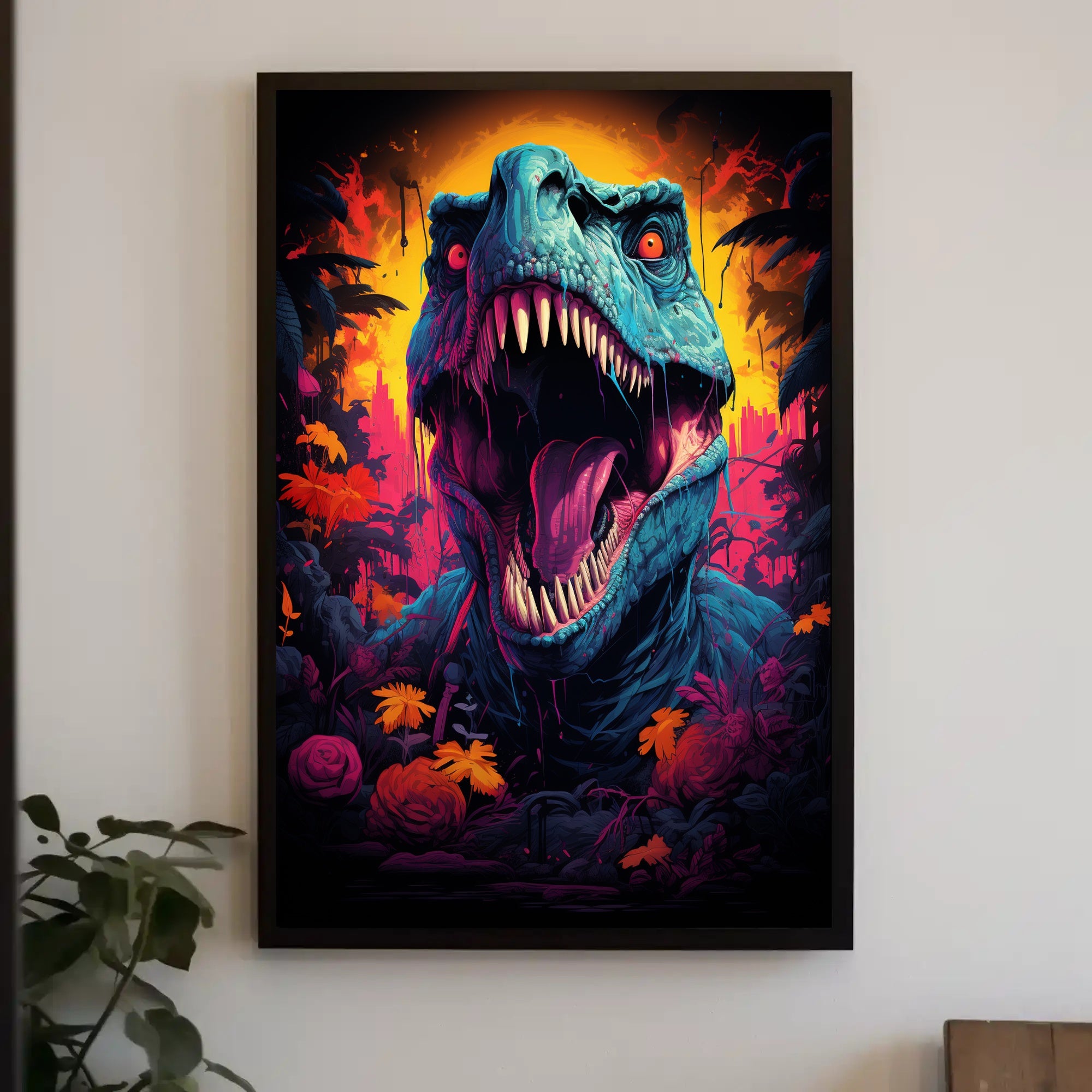 Roaring Jurassic Poster PosterGoat