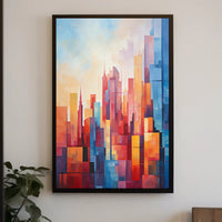 Abstract Cityscape Abstract Poster