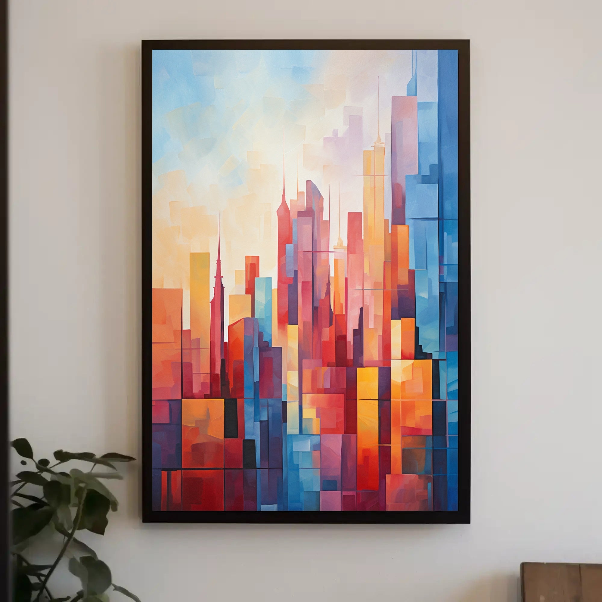 Abstract Cityscape Abstract Poster