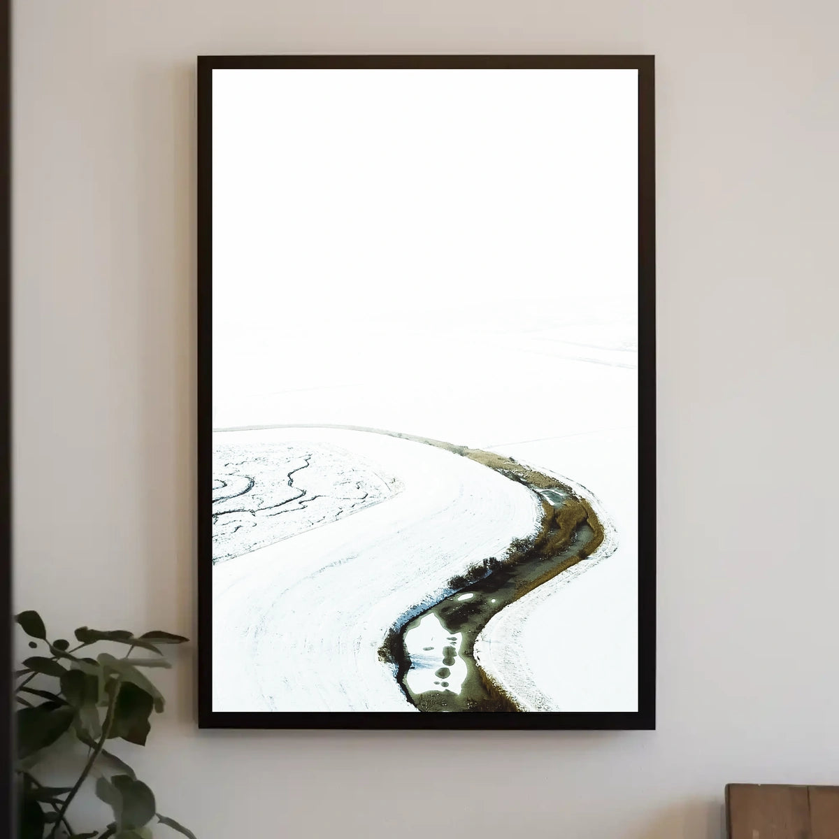 Serene Winter Landscape Art Print - Abstract or Artistic Poster