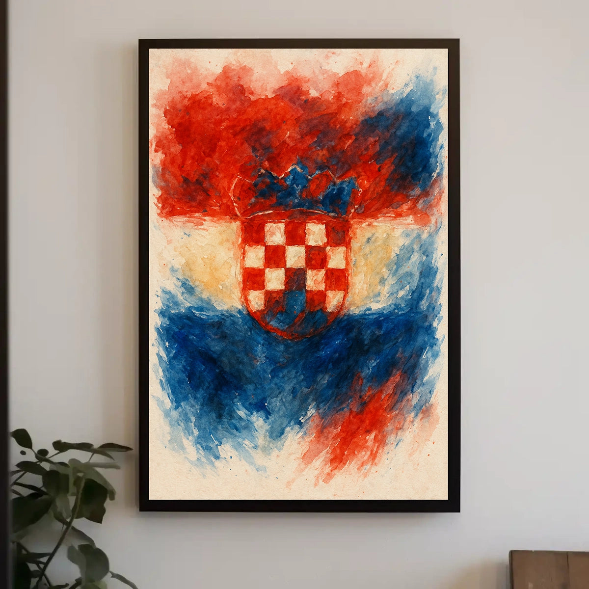 Croatian Coat Of Arms Artistic Poster